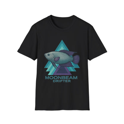 Moonbeam Drifter Tee – Geometric Moonlight Gourami Design