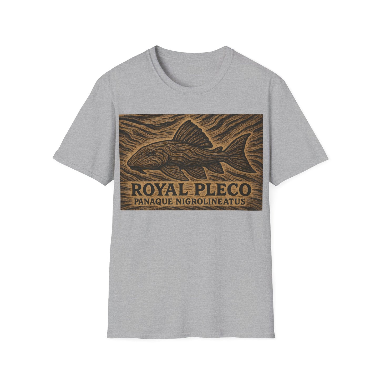 Royal Pleco Tee – Driftwood Spirit Double Exposure Design