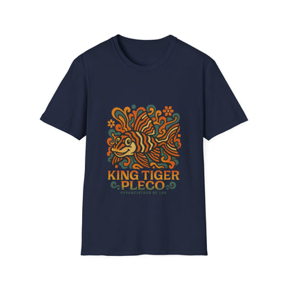 King Tiger Pleco Tee – Y2K Retro Wave Aquarium Design