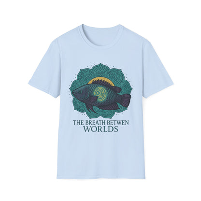 The Breath Between Worlds Tee – Spiritual Climbing Perch Design