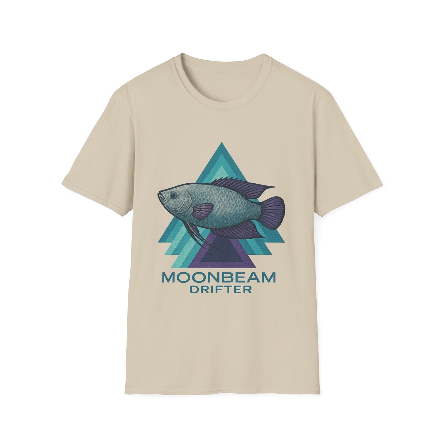Moonbeam Drifter Tee – Geometric Moonlight Gourami Design