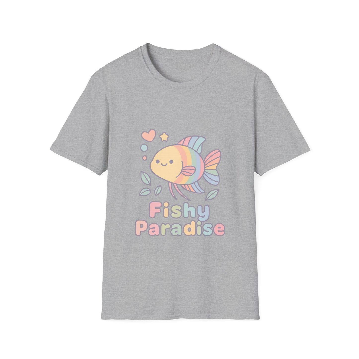 Fishy Paradise Tee – Kawaii Rainbow Paradise Fish Design