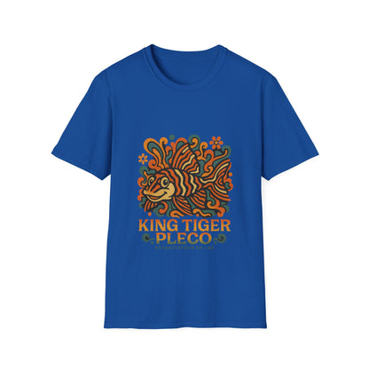 King Tiger Pleco Tee – Y2K Retro Wave Aquarium Design