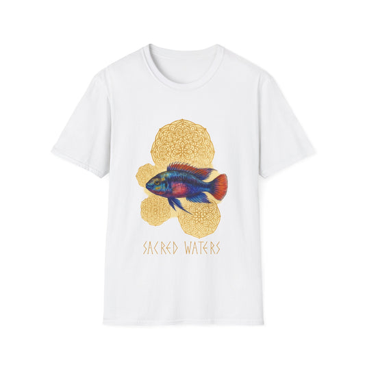 Sacred Waters Tee – Kribensis with Mandala Geometry Design