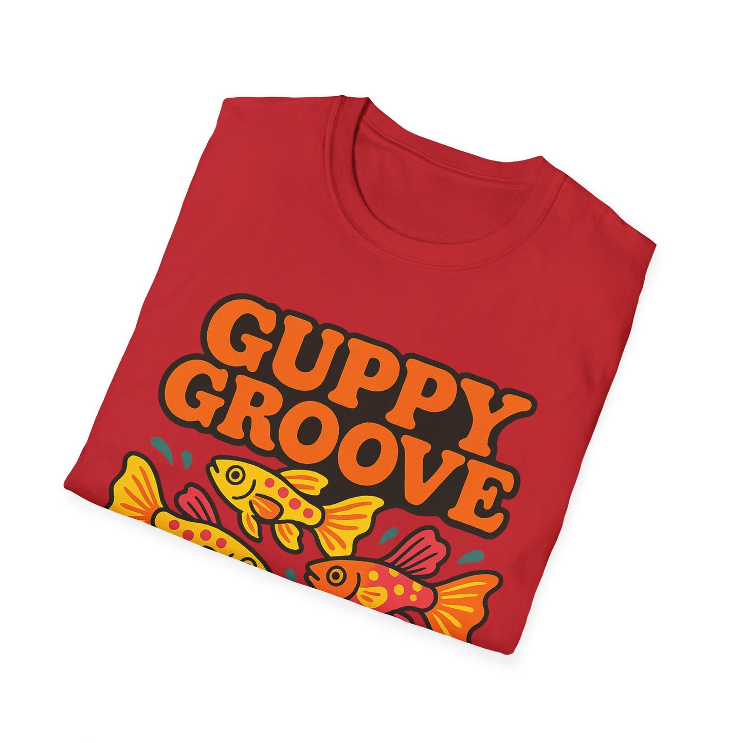 Guppy Groove Retro Neon Aquarium T-Shirt