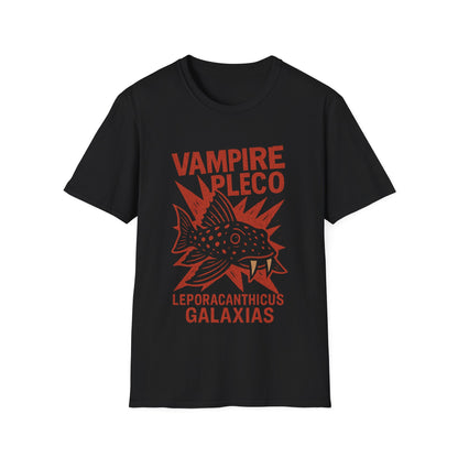 Vampire Pleco Tee – Punk Stencil Catfish Design