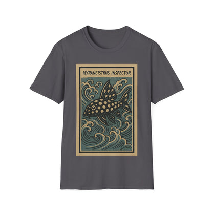 Snowball Pleco Tee – Ukiyo-e Woodblock Aquarium Art