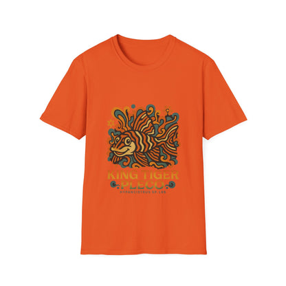 King Tiger Pleco Tee – Y2K Retro Wave Aquarium Design