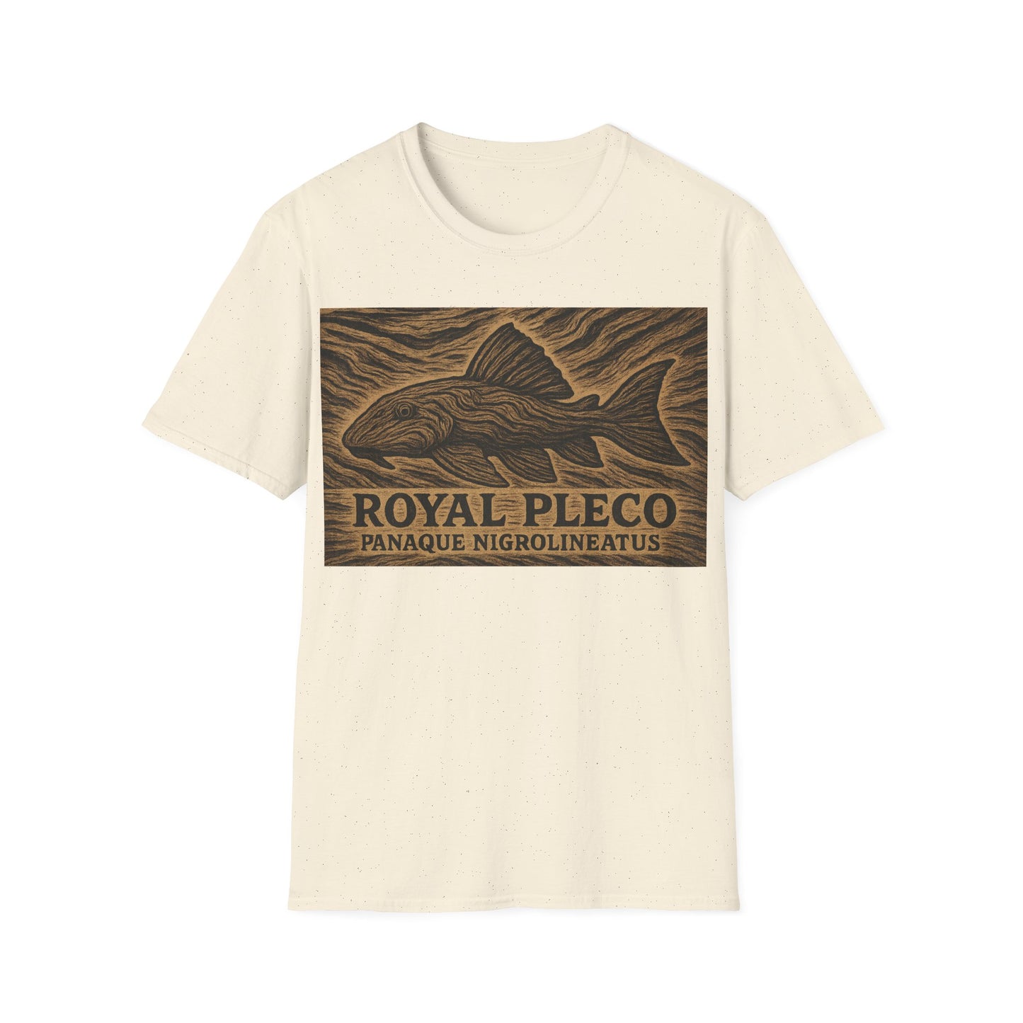 Royal Pleco Tee – Driftwood Spirit Double Exposure Design