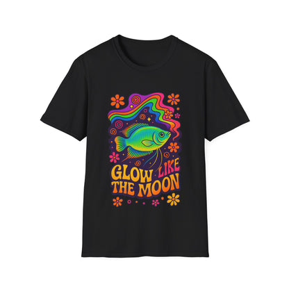 Glow Like the Moon Tee – Psychedelic Moonlight Gourami Design