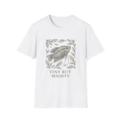 Tiny But Mighty Tee – Sparkling Gourami Hand-Sketched Design