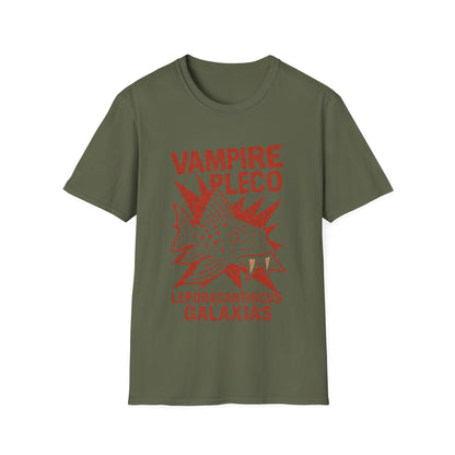 Vampire Pleco Tee – Punk Stencil Catfish Design