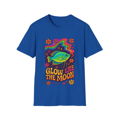 Glow Like the Moon Tee – Psychedelic Moonlight Gourami Design