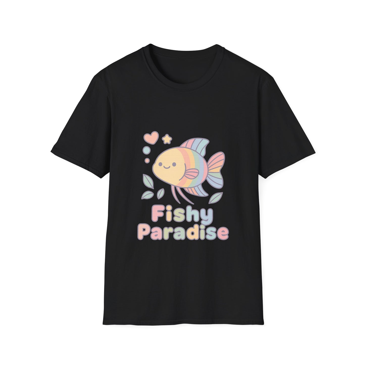 Fishy Paradise Tee – Kawaii Rainbow Paradise Fish Design