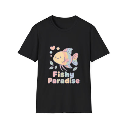Fishy Paradise Tee – Kawaii Rainbow Paradise Fish Design