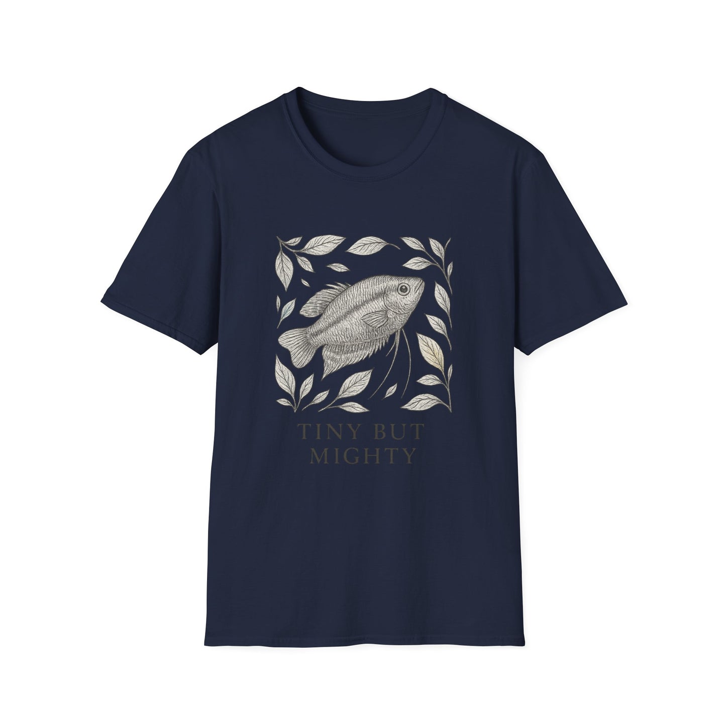Tiny But Mighty Tee – Sparkling Gourami Hand-Sketched Design
