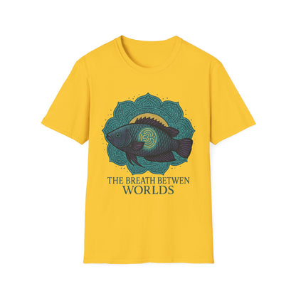 The Breath Between Worlds Tee – Spiritual Climbing Perch Design