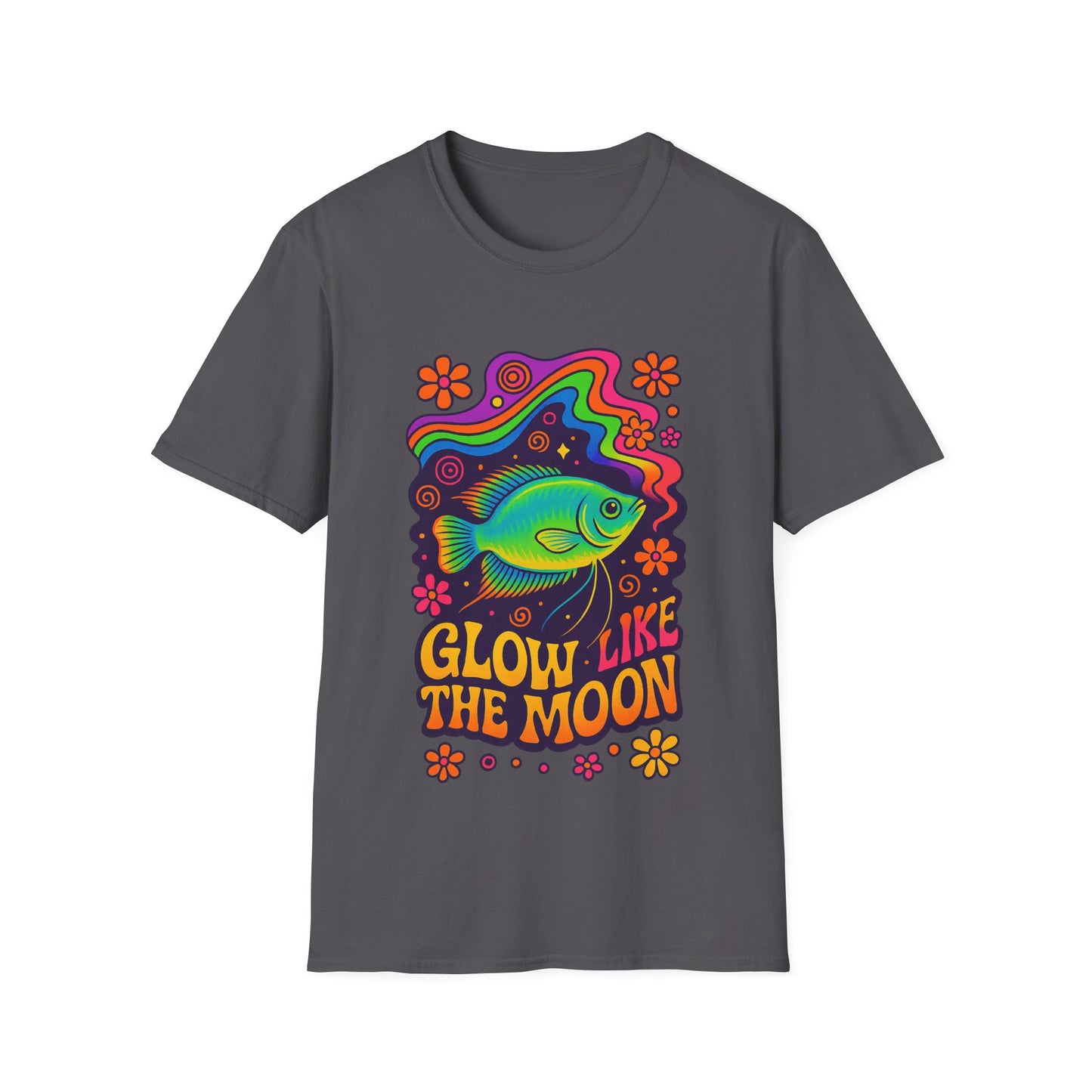 Glow Like the Moon Tee – Psychedelic Moonlight Gourami Design