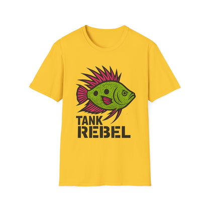 Tank Rebel Tee – Punk Three-Spot Gourami Mohawk Design