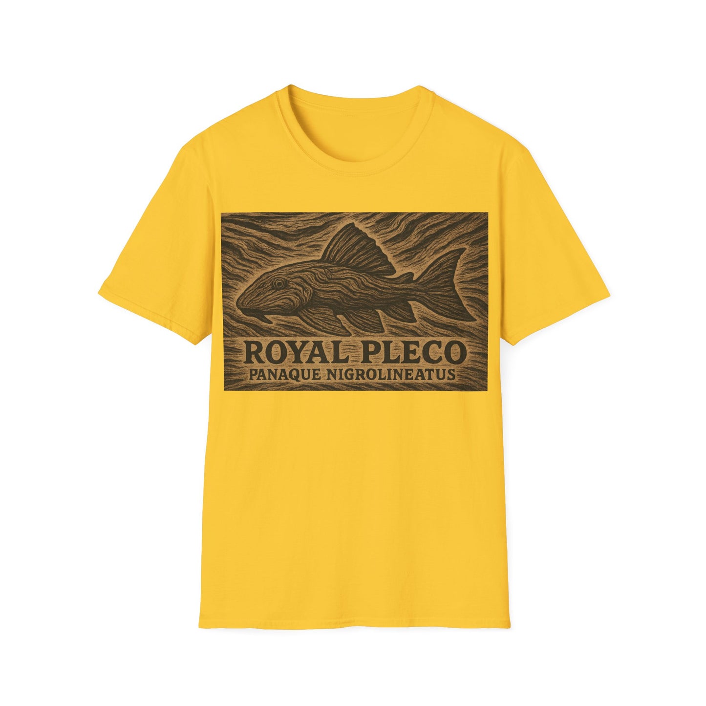 Royal Pleco Tee – Driftwood Spirit Double Exposure Design