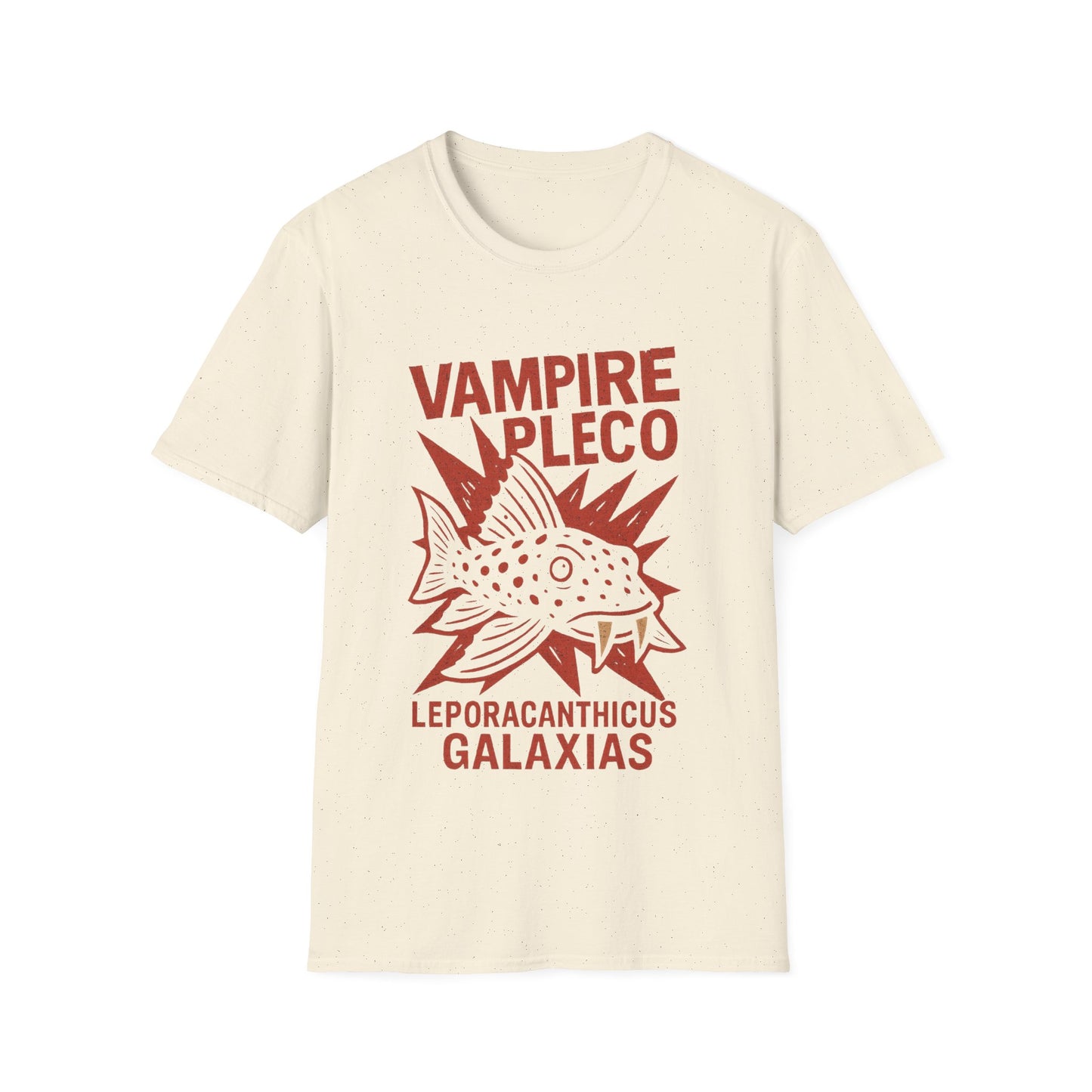Vampire Pleco Tee – Punk Stencil Catfish Design
