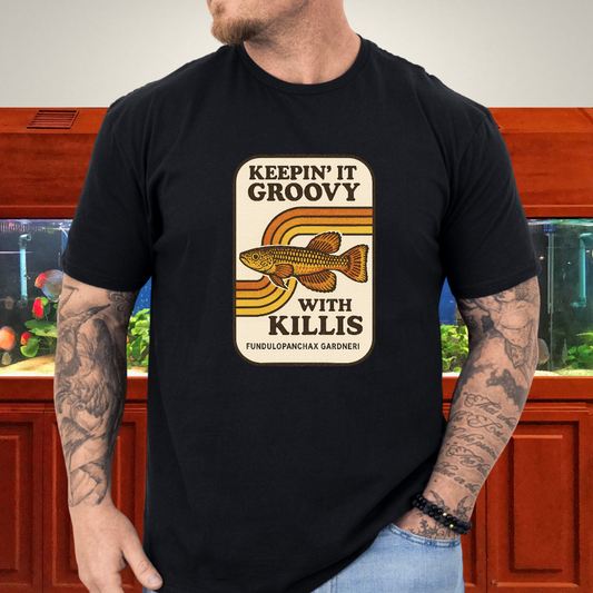 Keepin’ it Groovy Tee – Gardneri Killifish Retro Design