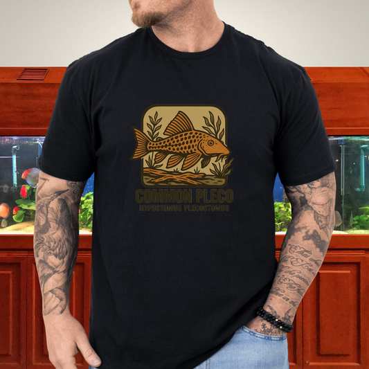 Common Pleco Shirt – Nostalgic Retro Aquarium Style