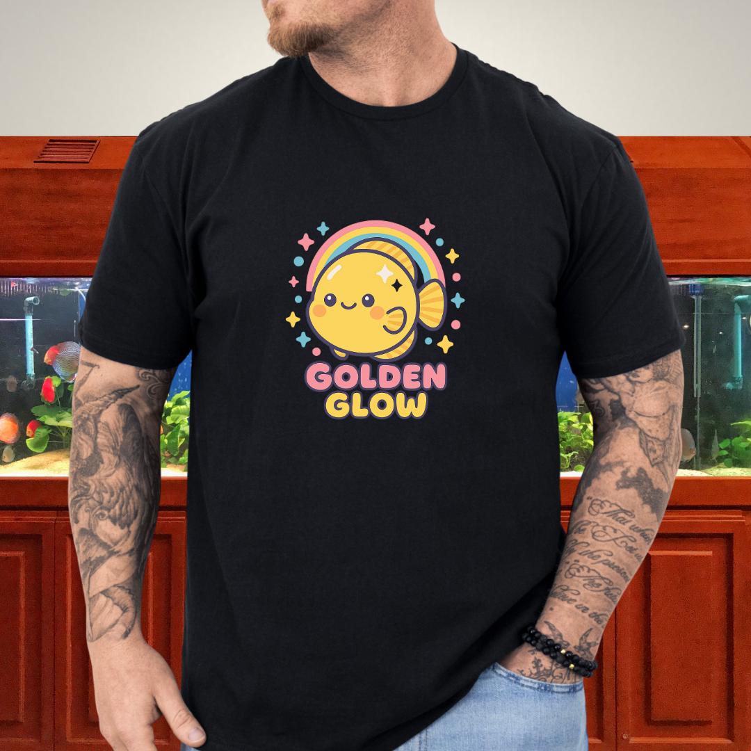 Golden Glow Kawaii Discus Rainbow Tee-T-Shirt-Fish &amp; Friends Tees