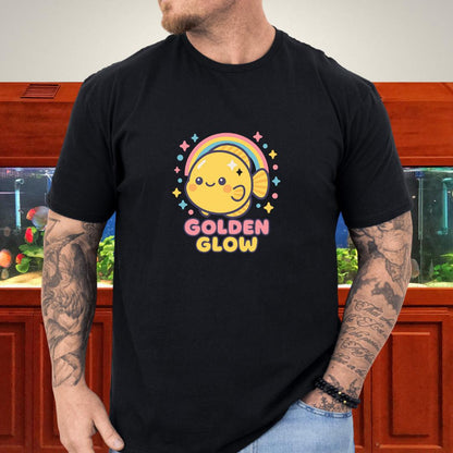 Golden Glow Kawaii Discus Rainbow Tee-T-Shirt-Fish &amp; Friends Tees