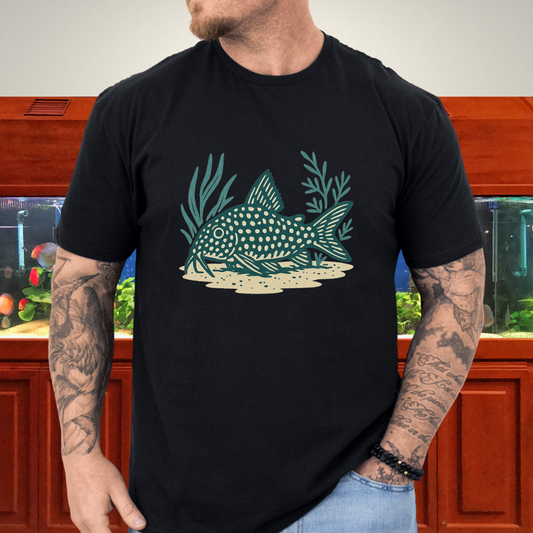 Spotted Grace Tee – Realistic Sterba’s Cory Catfish Design