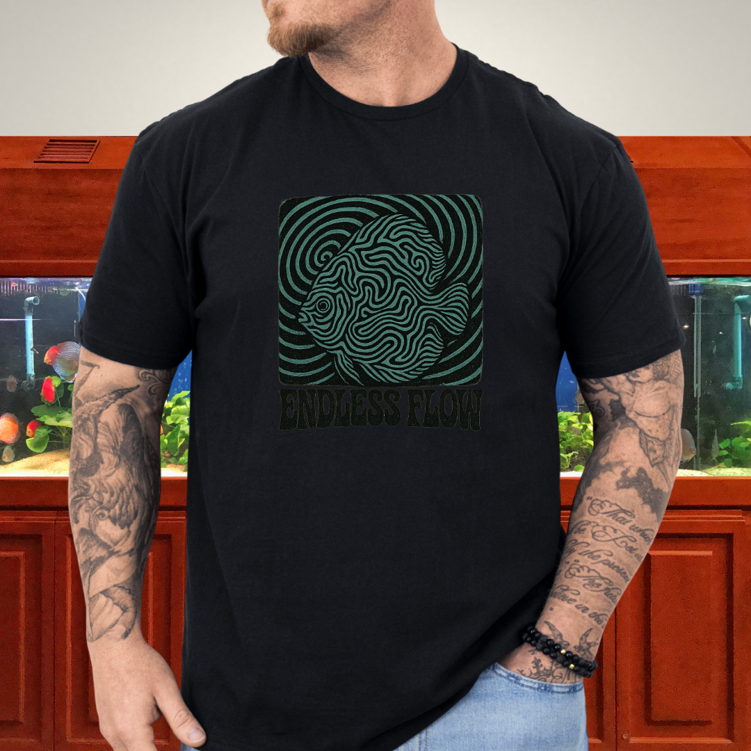 Endless Flow Surreal Snakeskin Discus Tee