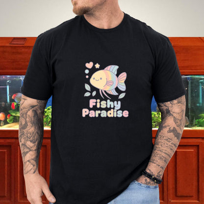 Fishy Paradise Tee – Kawaii Rainbow Paradise Fish Design