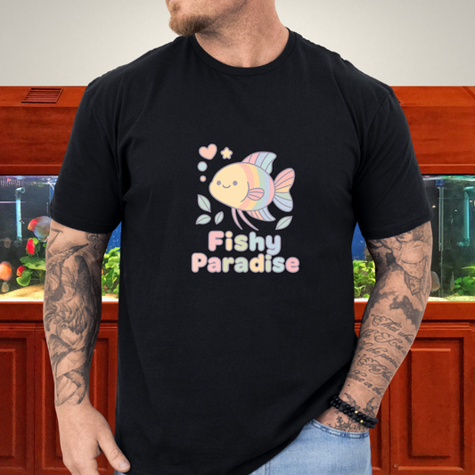 Fishy Paradise Tee – Kawaii Rainbow Paradise Fish Design