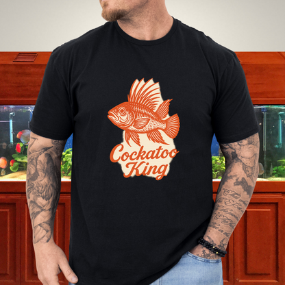 Cockatoo King Tee – Retro Apistogramma Letterpress Design
