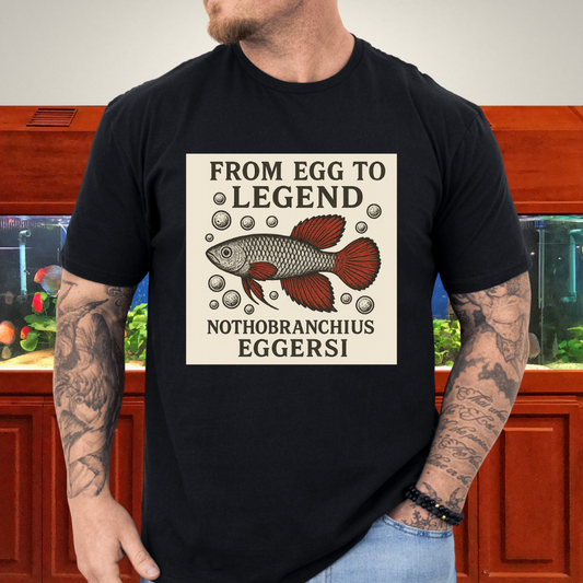 From Egg to Legend Tee – Eggersi Killifish Lithograph Design