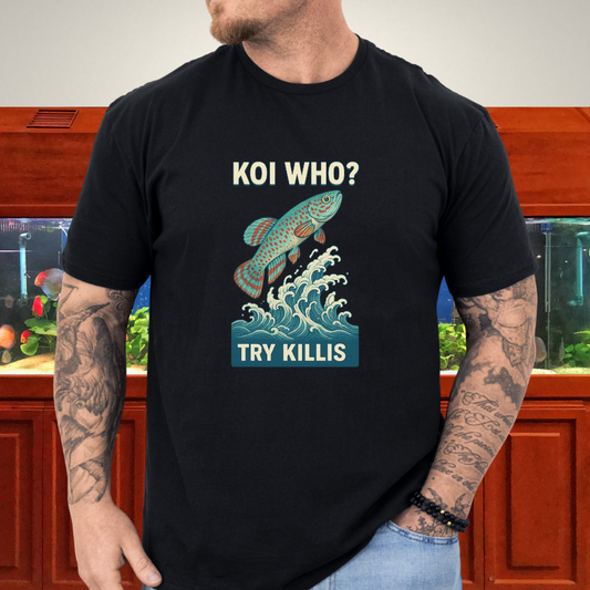 Koi Who? Try Killis Tee – Gardneri Killifish Ukiyo-e Style