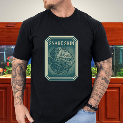 Retro Geometric Snake Skin Discus Tee-T-Shirt-Fish &amp; Friends Tees