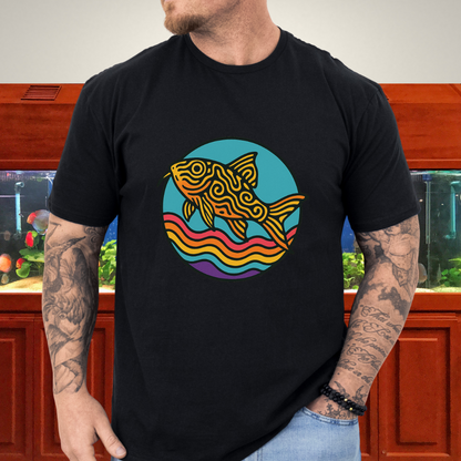 Psychedelic Cory Tee – Rainbow Swirl Trilineatus Design