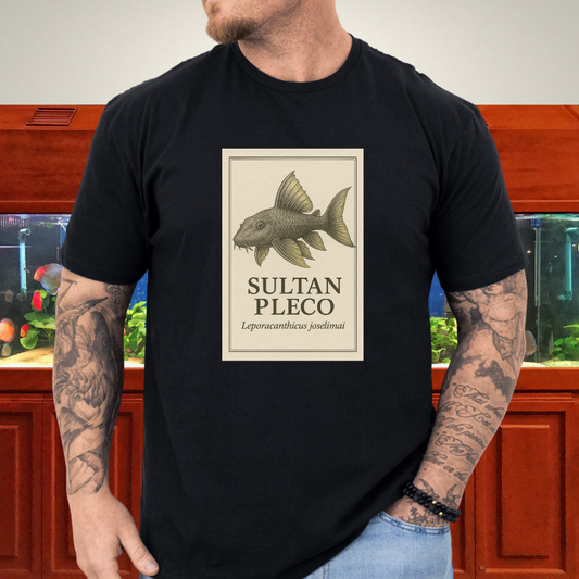 Sultan Pleco Tee – Realistic Etching Catfish Design