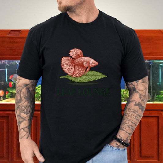 Leaf Rest Betta Tee – Floating Betta Fish Design