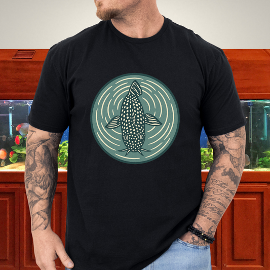 Ripple View Tee – Retro Corydoras Sterbai Lithograph