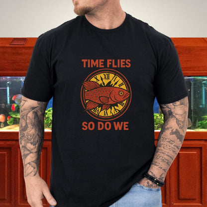Time Flies, So Do We Tee – Guentheri Killifish Surreal Design