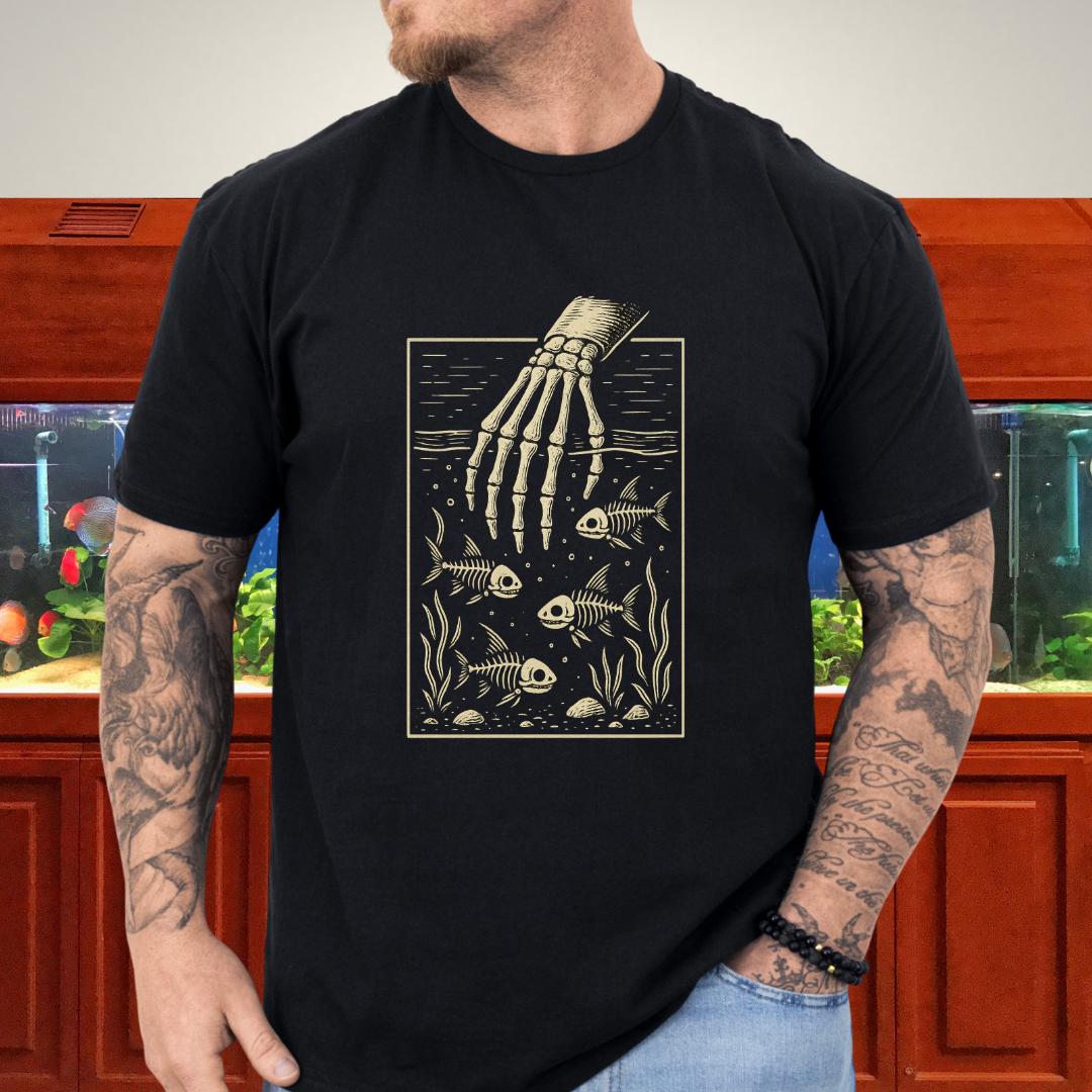 Skeleton Crew Aquarium-T-Shirt-Fish &amp; Friends Tees