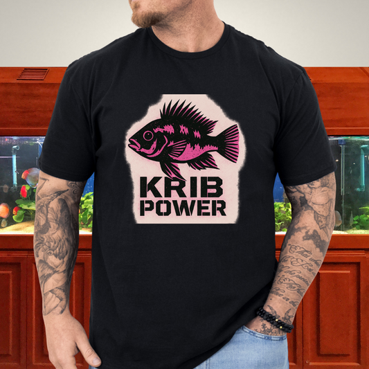 Krib Power Tee – Punk Neon Pink Kribensis Design