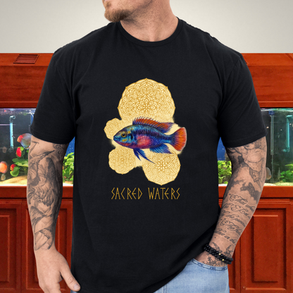 Sacred Waters Tee – Kribensis with Mandala Geometry Design