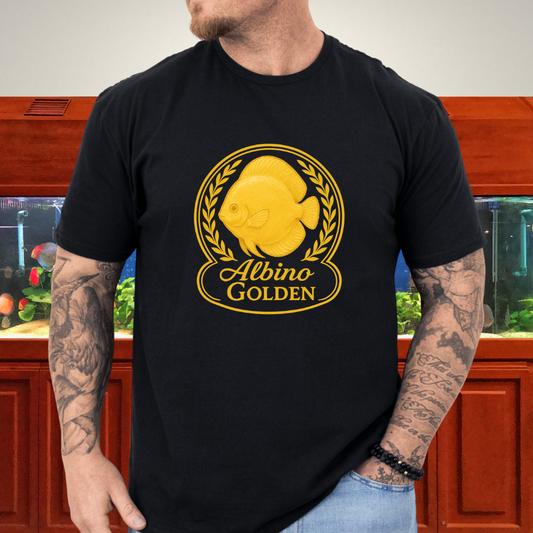 Radiant Golden Discus Retro Emblem Tee