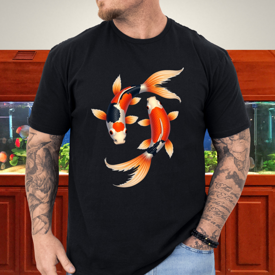 Japanese Koi Fish Harmony Shirt – Aquatic Symbolism