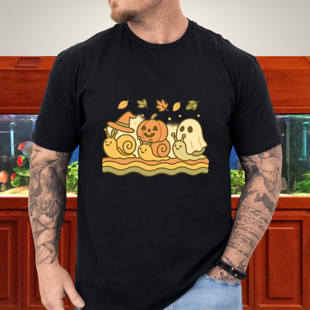 Spooky Snail Parade-T-Shirt-Fish &amp; Friends Tees