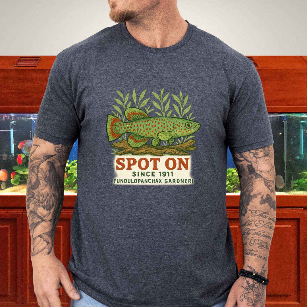Spot On Since 1911 Tee – Gardneri Killifish Retro Design