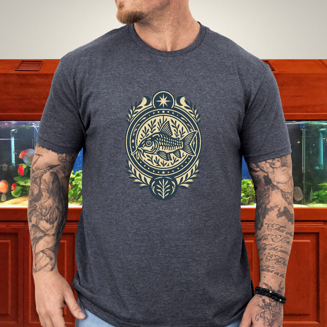 Mystic Bronze Cory Tee – Mandala Spirit Aquarium Design